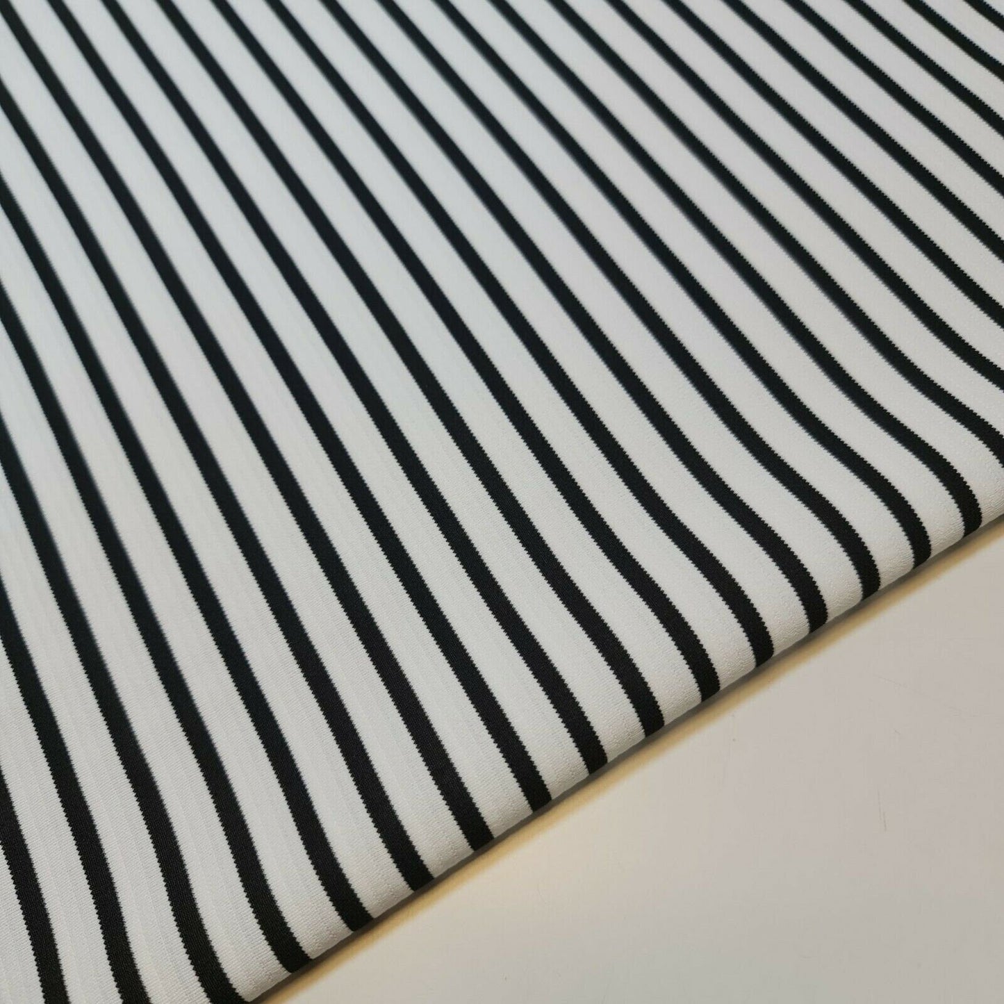 Ribbed Stretch Jersey Fabric – 58" Wide Viscose Polyester Spandex Blend – 4-Way Stretch Dress & Craft Material by the Metre