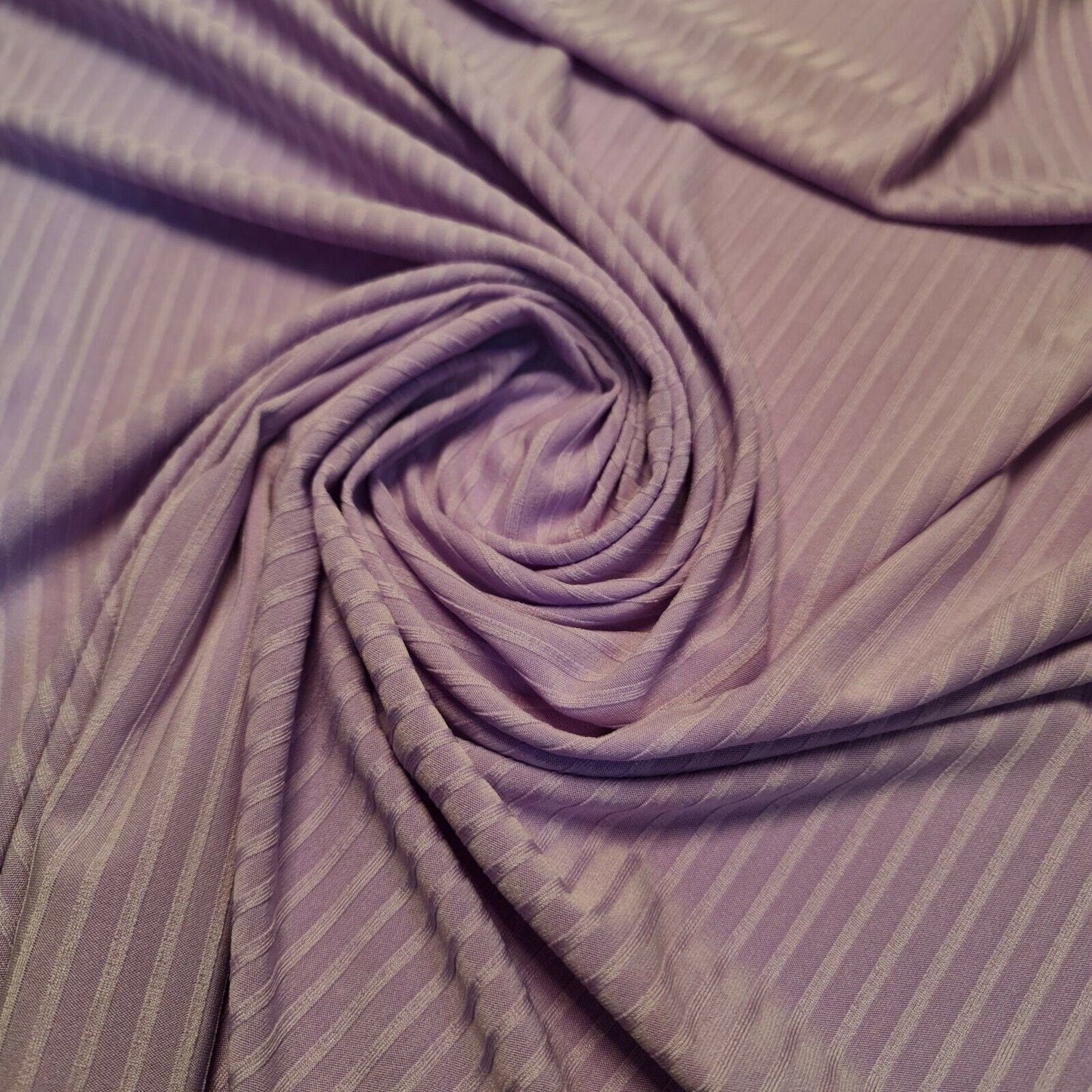 Ribbed Stretch Jersey Fabric – 58" Wide Viscose Polyester Spandex Blend – 4-Way Stretch Dress & Craft Material by the Metre