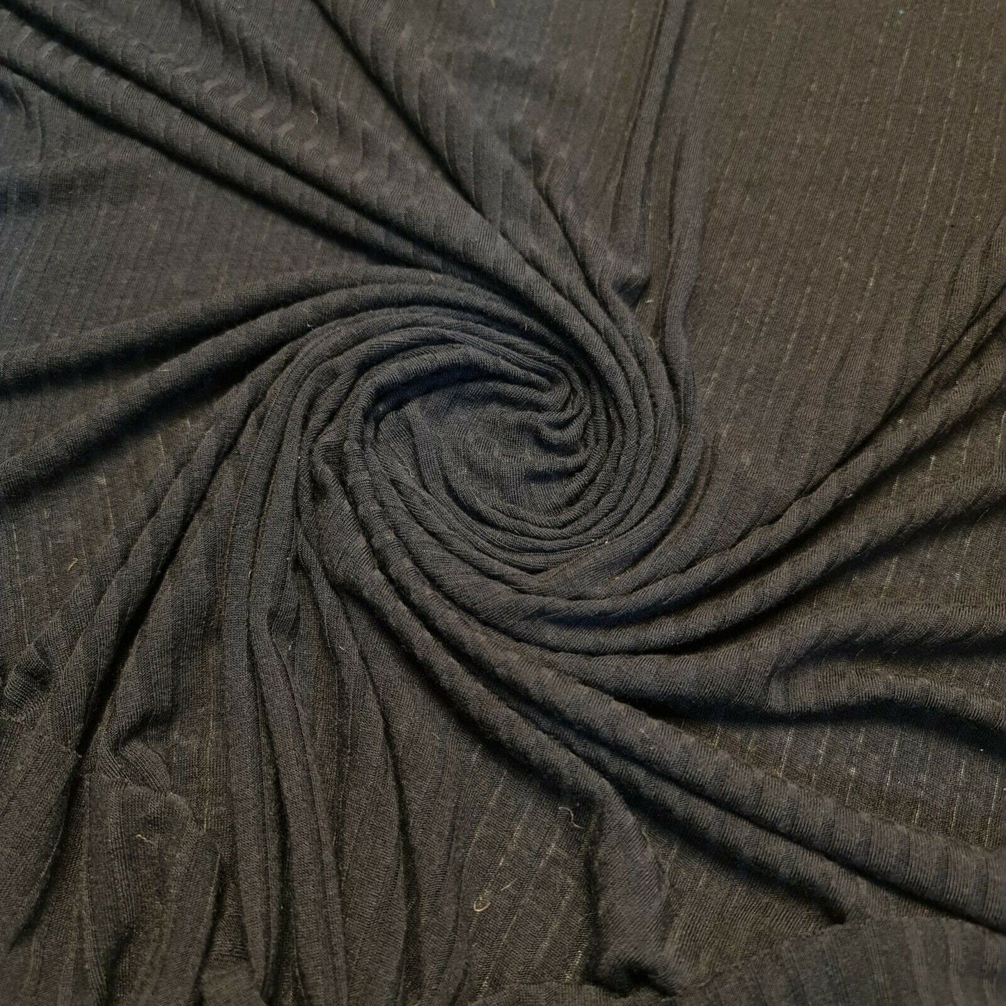 Ribbed Stretch Jersey Fabric – 58" Wide Viscose Polyester Spandex Blend – 4-Way Stretch Dress & Craft Material by the Metre