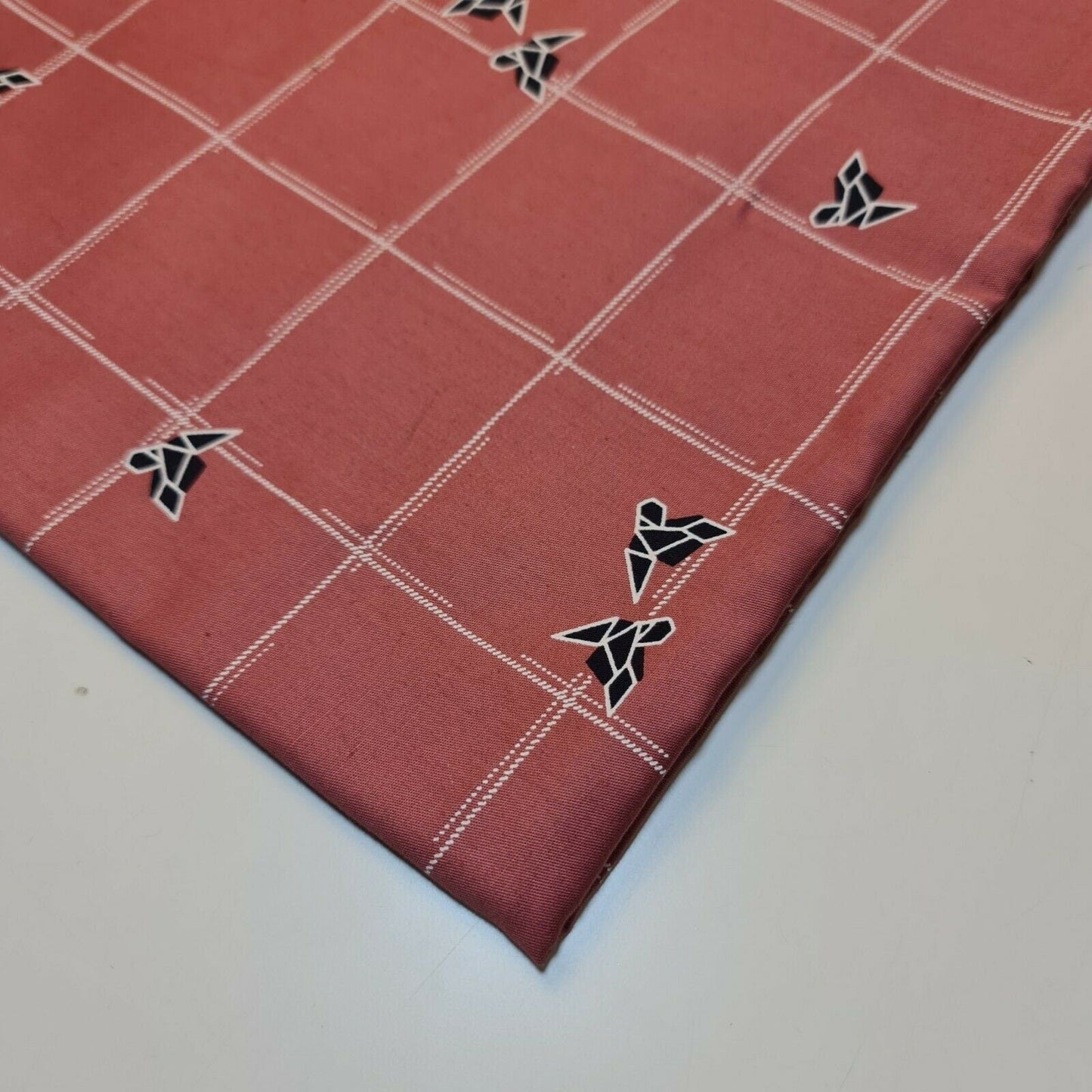 100% Cotton Drill Twill Fabric – 58" Wide Aztec Check Print for Workwear, Dresses & Craft Projects