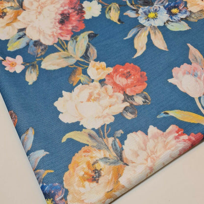 Floral Print Poly Viscose Stretch Jersey Fabric – Dress & Craft Material 58" Wide