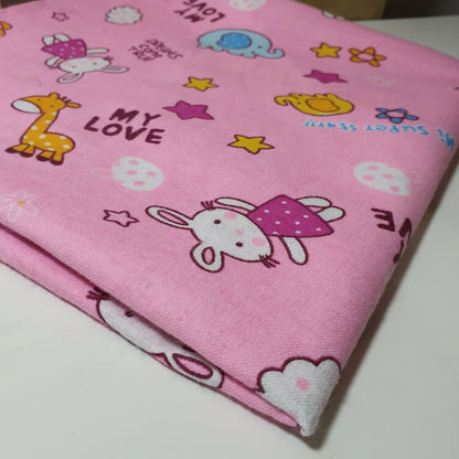 100% Cotton Brushed Flannel Winceyette Fabric – 44" Wide Printed Material for Quilting & Sewing Projects