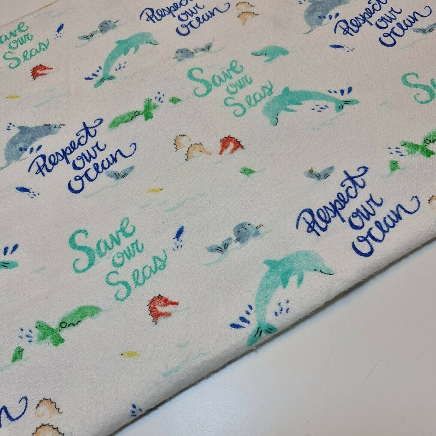 100% Cotton Brushed Flannel Winceyette Fabric – 44" Wide Printed Material for Quilting & Sewing Projects