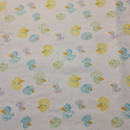 100% Cotton Brushed Flannel Winceyette Fabric – 44" Wide Printed Material for Quilting & Sewing Projects