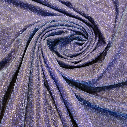 Shimmer Moonlight Stretch Glitter Nylon Fabric – 58" Wide Stardust Backdrop, Dress & Craft Material