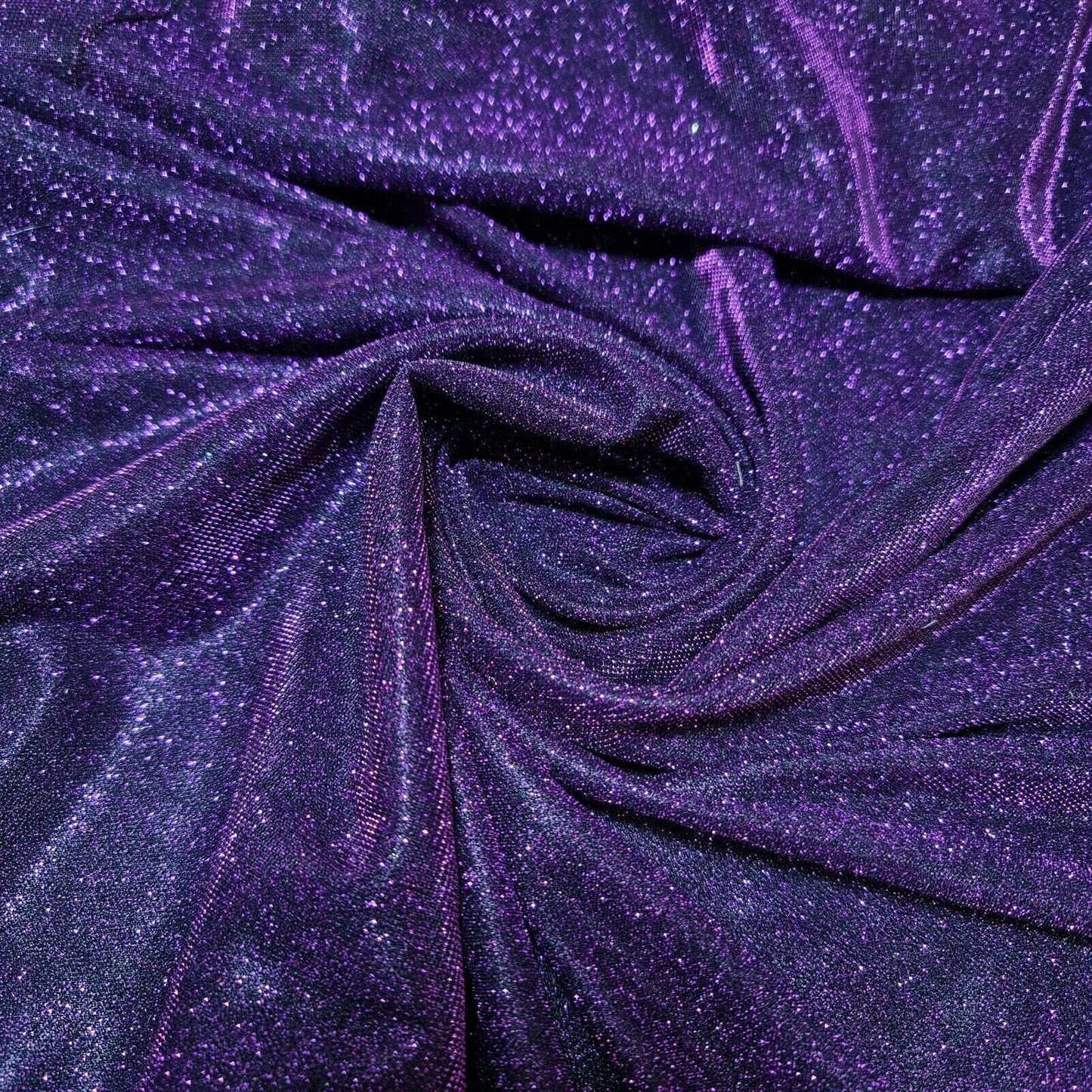 Shimmer Moonlight Stretch Glitter Nylon Fabric – 58" Wide Stardust Backdrop, Dress & Craft Material