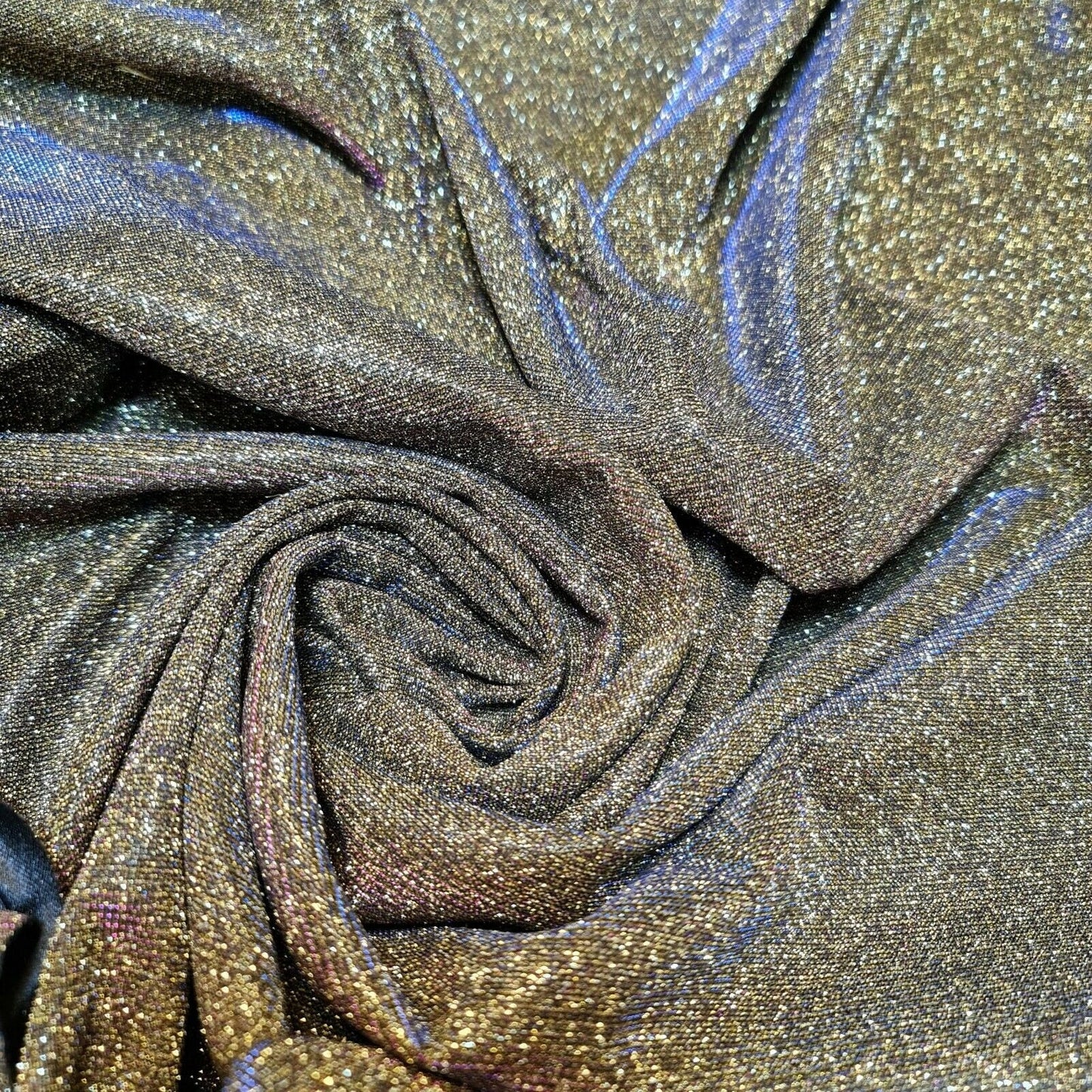 Shimmer Moonlight Stretch Glitter Nylon Fabric – 58" Wide Stardust Backdrop, Dress & Craft Material