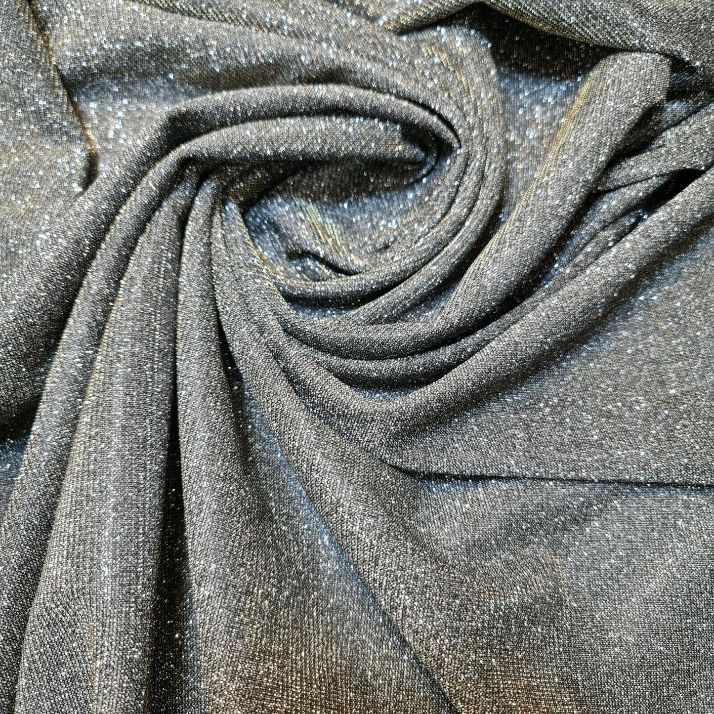 Shimmer Moonlight Stretch Glitter Nylon Fabric – 58" Wide Stardust Backdrop, Dress & Craft Material