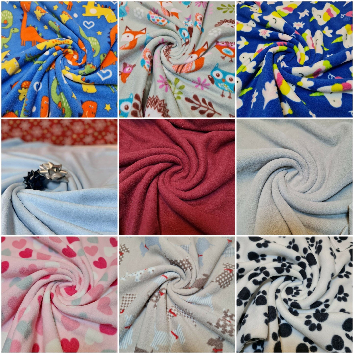 Polar Fleece Fabric – 58" Wide Premium Anti-Pill Soft Warm Material in Solid & Printed Designs