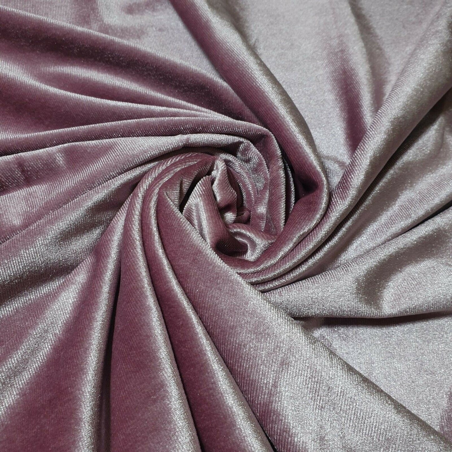 Plain Velvet / Soft Velour Fabric – 58" Wide Premium Stretch Material for Dresses & Crafts