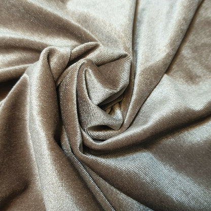 Plain Velvet / Soft Velour Fabric – 58" Wide Premium Stretch Material for Dresses & Crafts
