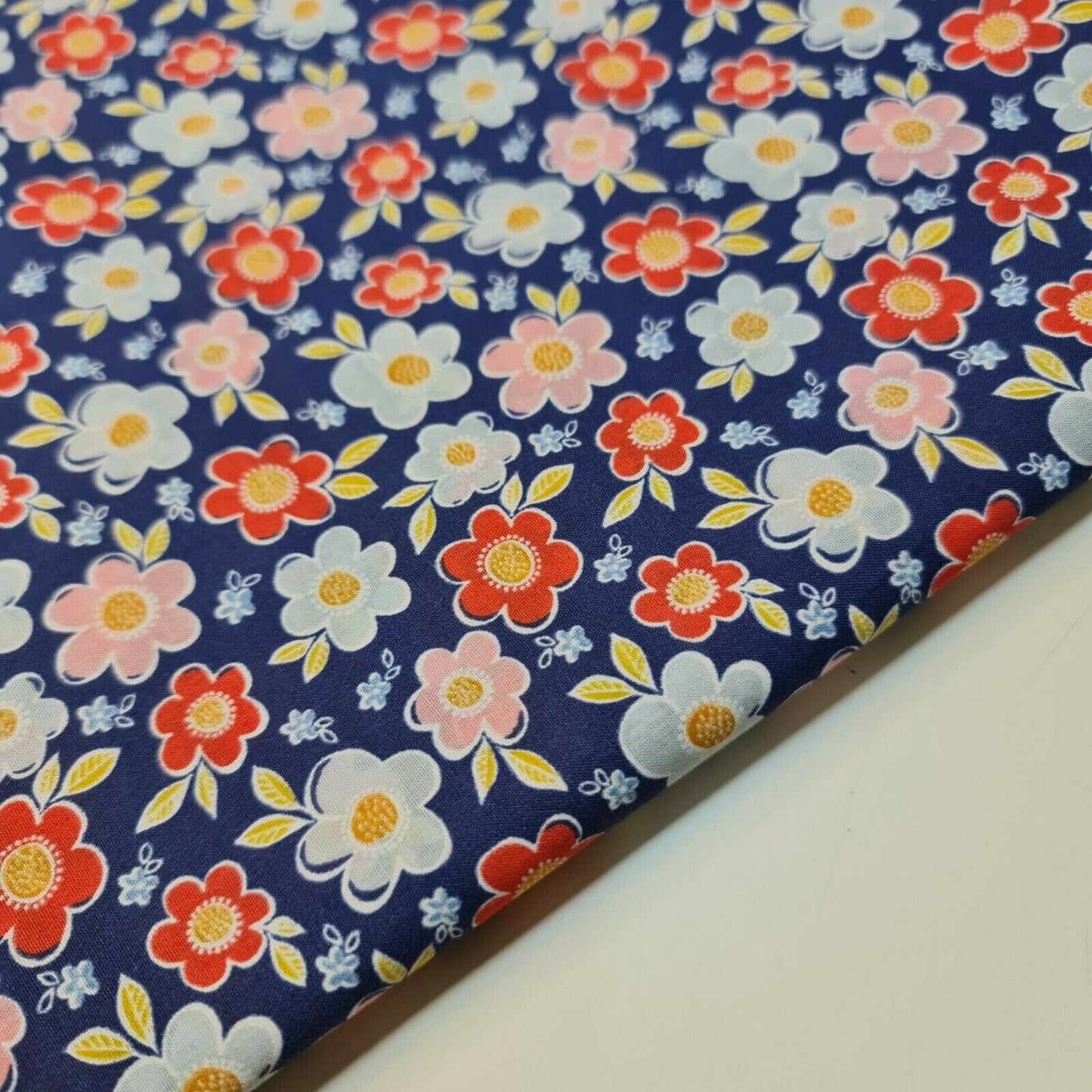 Printed Polycotton Fabric – 44" Wide – Floral, Animal, Nautical, Stars, Stripes, Fruit & Seasonal Craft Material by the Metre