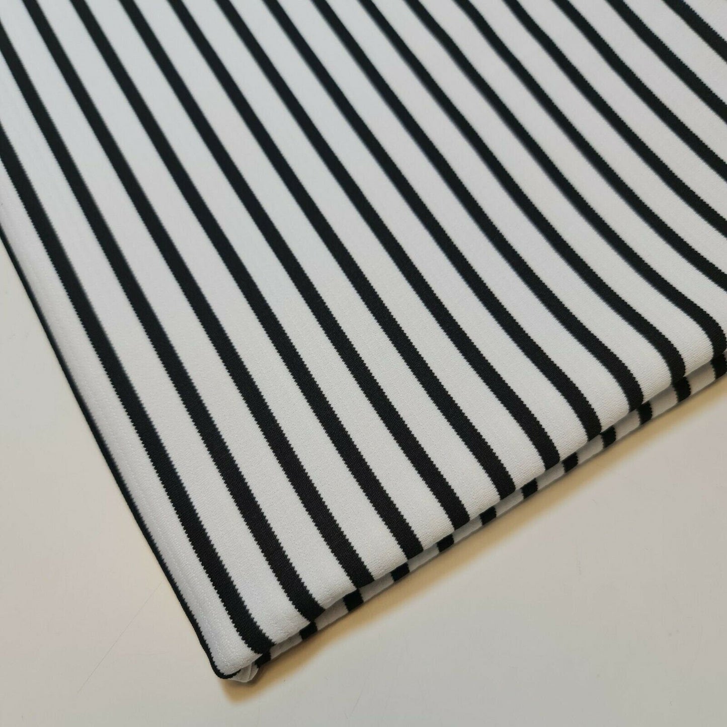 Ribbed Stretch Jersey Fabric – 58" Wide Viscose Polyester Spandex Blend – 4-Way Stretch Dress & Craft Material by the Metre