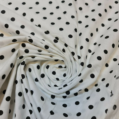 Clearance 100% Cotton Baby Ivory Leopard Ditsy Floral Dress Craft Material Meter