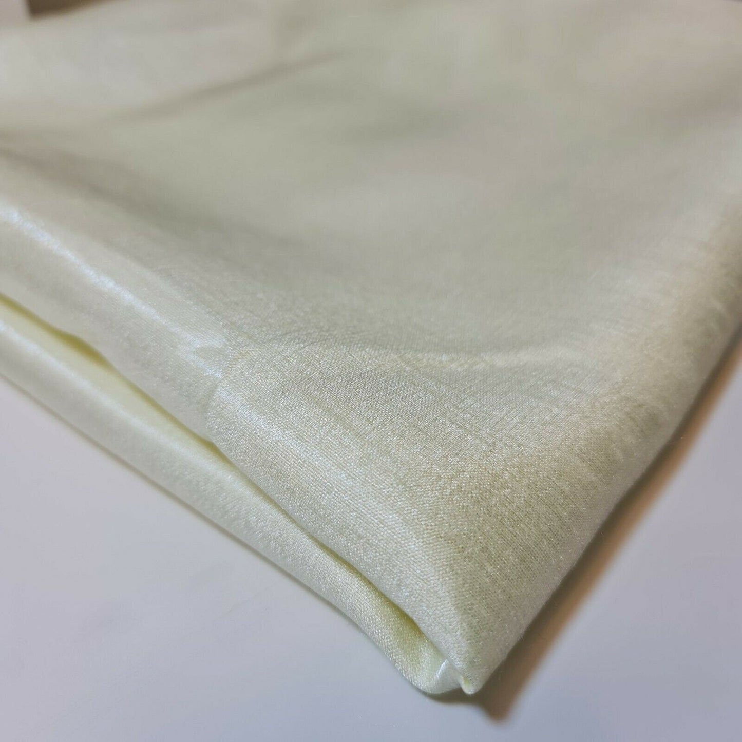 Plain Slub Faux Dupion Raw Silk Fabric – 100% Polyester – 44" Wide Upholstery, Bridal & Craft Material by the Metre