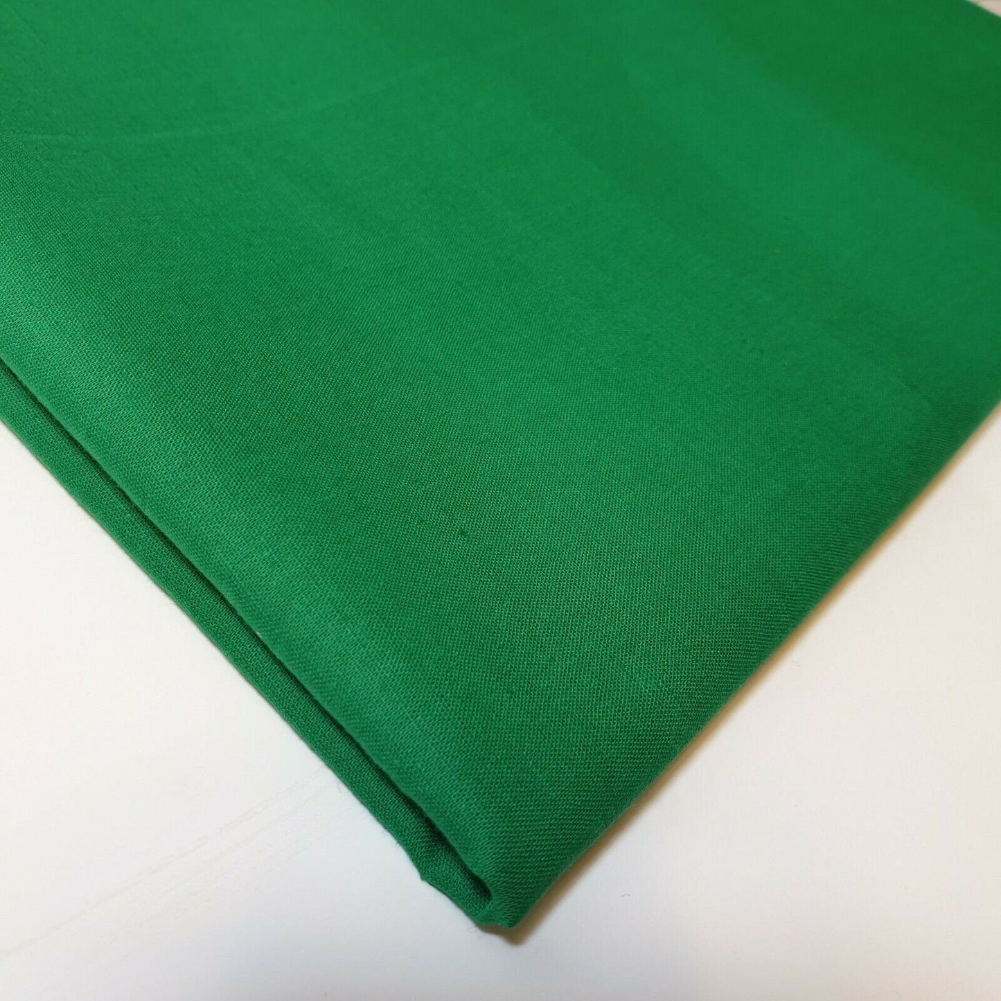 Plain 100% Cotton Fabric Material Pre Cuts Quilting Metre 44"