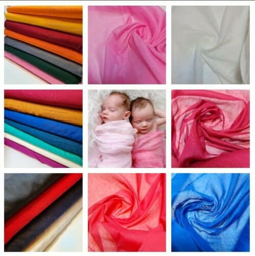 100% Cotton Muslin Fabric – Sheer Gauze Plain Weave for Dress Lining, Crafts & Cheesecloth