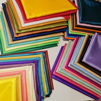 Habotai Lightweight Satin Fabric – 58" Wide Anti-Static Lining for Dresses, Skirts, Jackets & Décor by the Metre