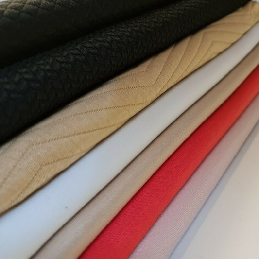 Ponte Roma Jersey 4-Way Stretch Fabric – 58" Wide Plain & Printed Viscose, Rayon & Spandex Dress Material