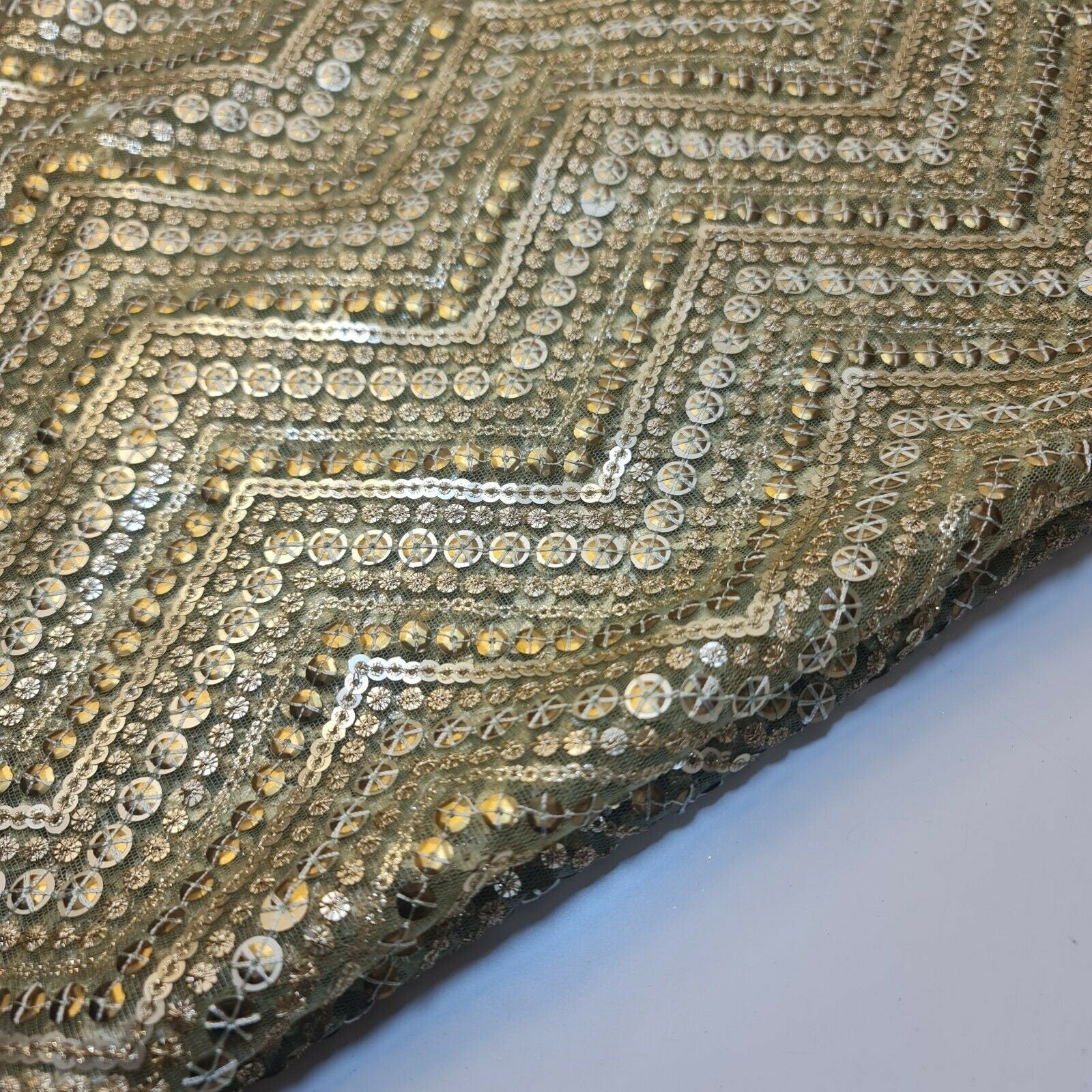 Sabyasachi Non-Stretch Net Mesh Fabric – 44