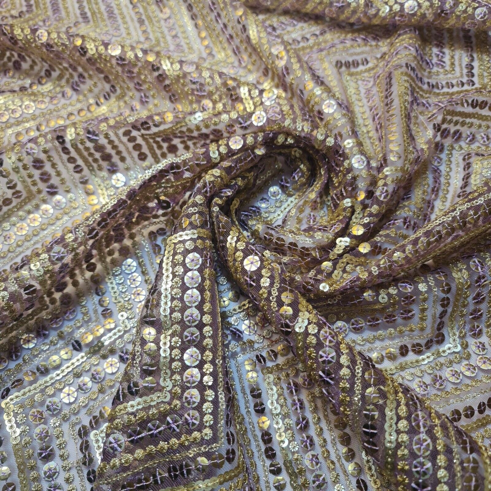Sabyasachi Non-Stretch Net Mesh Fabric – 44
