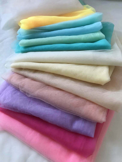 Premium Power Net Fabric – 58" Wide 2-Way Stretch Mesh Sheer Lining & Dress Material