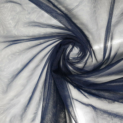 Premium Power Net Fabric – 58" Wide 2-Way Stretch Mesh Sheer Lining & Dress Material