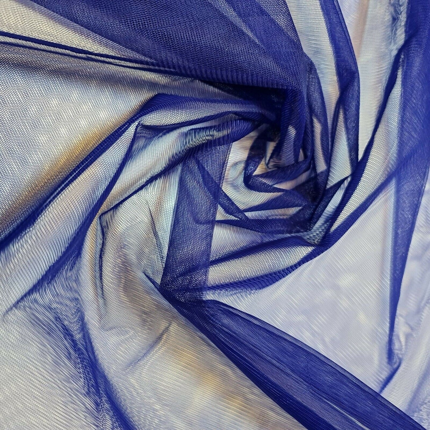 Premium Power Net Fabric – 58" Wide 2-Way Stretch Mesh Sheer Lining & Dress Material