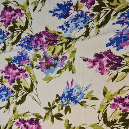 Floral, Polka, Animal & Paisley Printed Fabric – 58" Wide Georgette, Chiffon & Crepe Dress Material