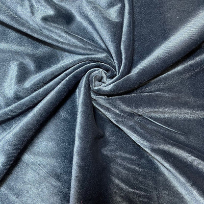 Plain Velvet / Soft Velour Fabric – 58" Wide Premium Stretch Material for Dresses & Crafts
