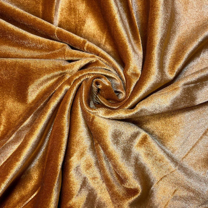 Plain Velvet / Soft Velour Fabric – 58" Wide Premium Stretch Material for Dresses & Crafts