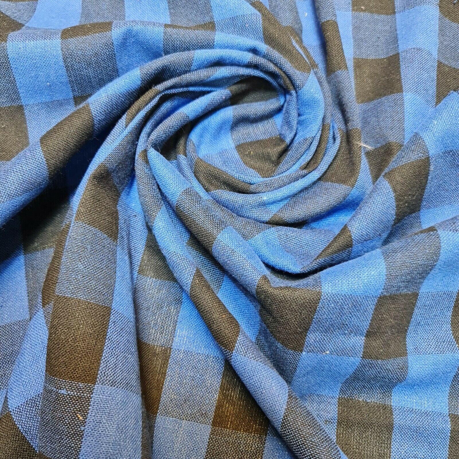 Premium 100% Cotton Gingham Khadi Handloom Fabric – 1