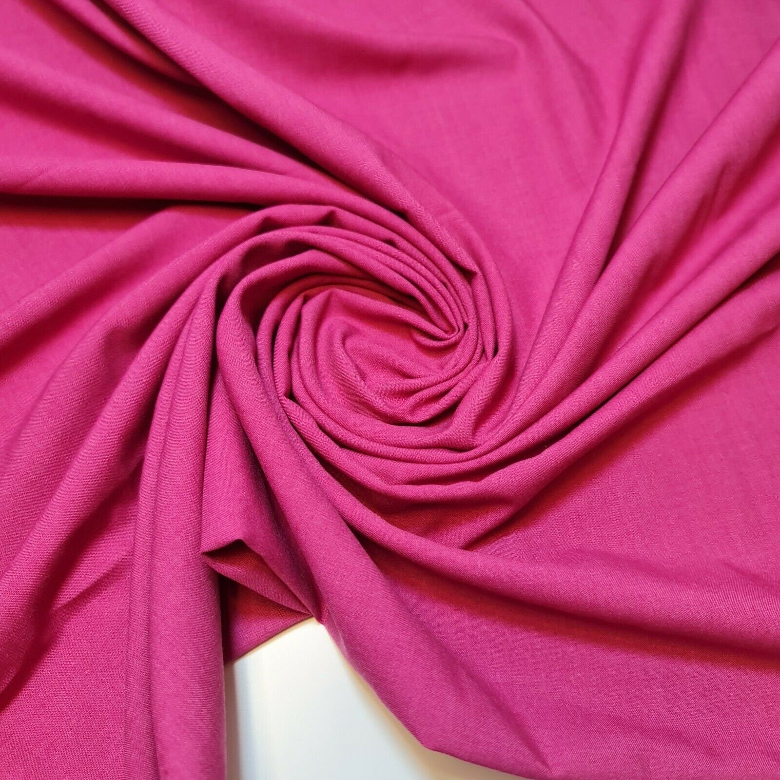 Poly Viscose/ Cotton Plain Fabric Non Stretch Dress Craft Material 58