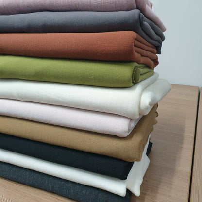 Ponte Roma Jersey 4-Way Stretch Fabric – 58" Wide Plain & Printed Viscose, Rayon & Spandex Dress Material