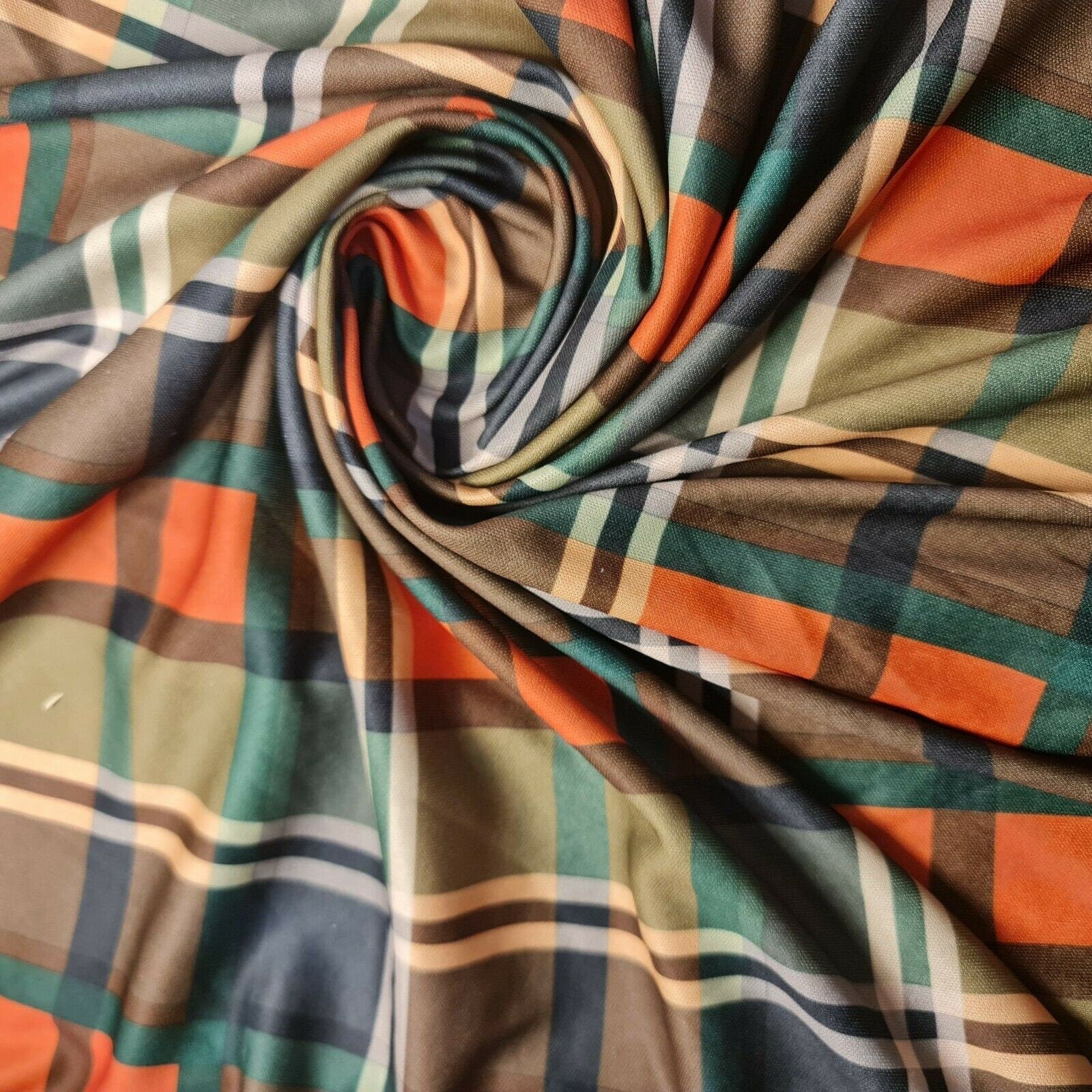 Scuba & Scuba Crepe Jersey Stretch Fabric | Printed Dress & Craft Material – Tartan, Floral, Paisley, Novelty Designs