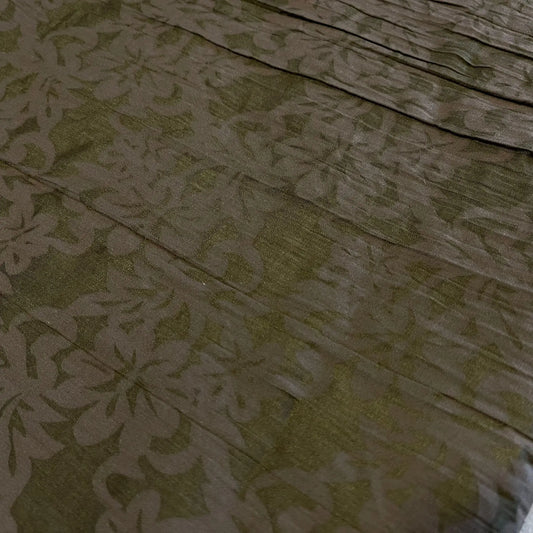 Khaki Floral Jacquard