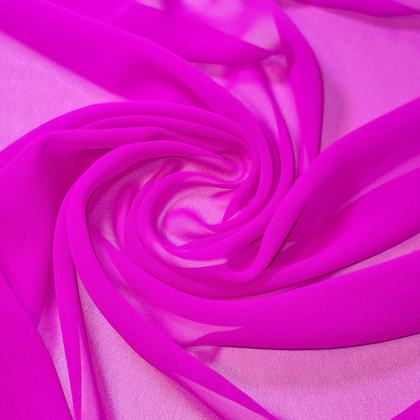 Chiffon Sheer Plain Soft Polyester Fabric – 44" Wide for Wedding, Dress & Craft – 30m Bolt/Roll