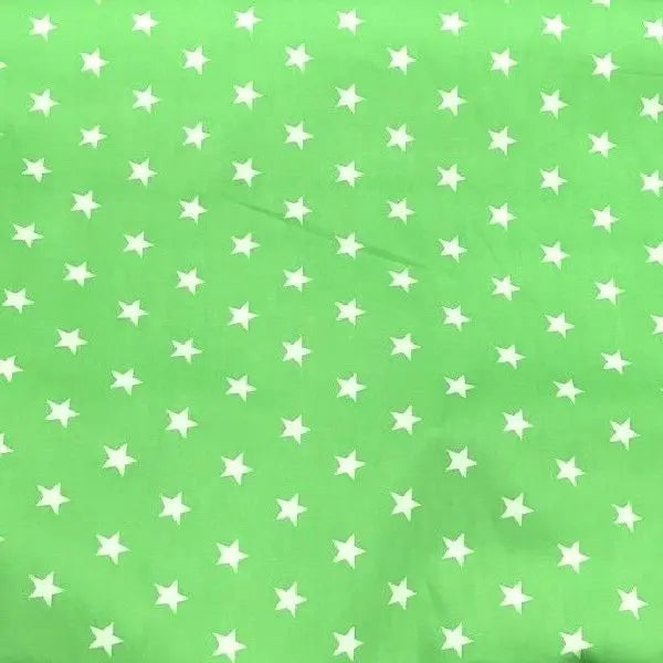 Stars Printed Polycotton Fabric | 44" (112cm) Wide Dressmaking & Craft Material – Sold by the Metre