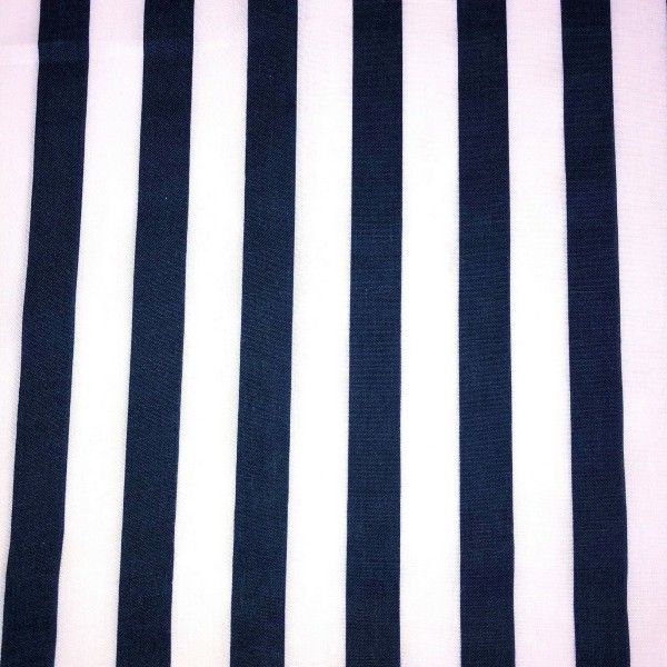 Striped Polycotton Fabric | Candy Stripe & Wide Stripe Variants | 44