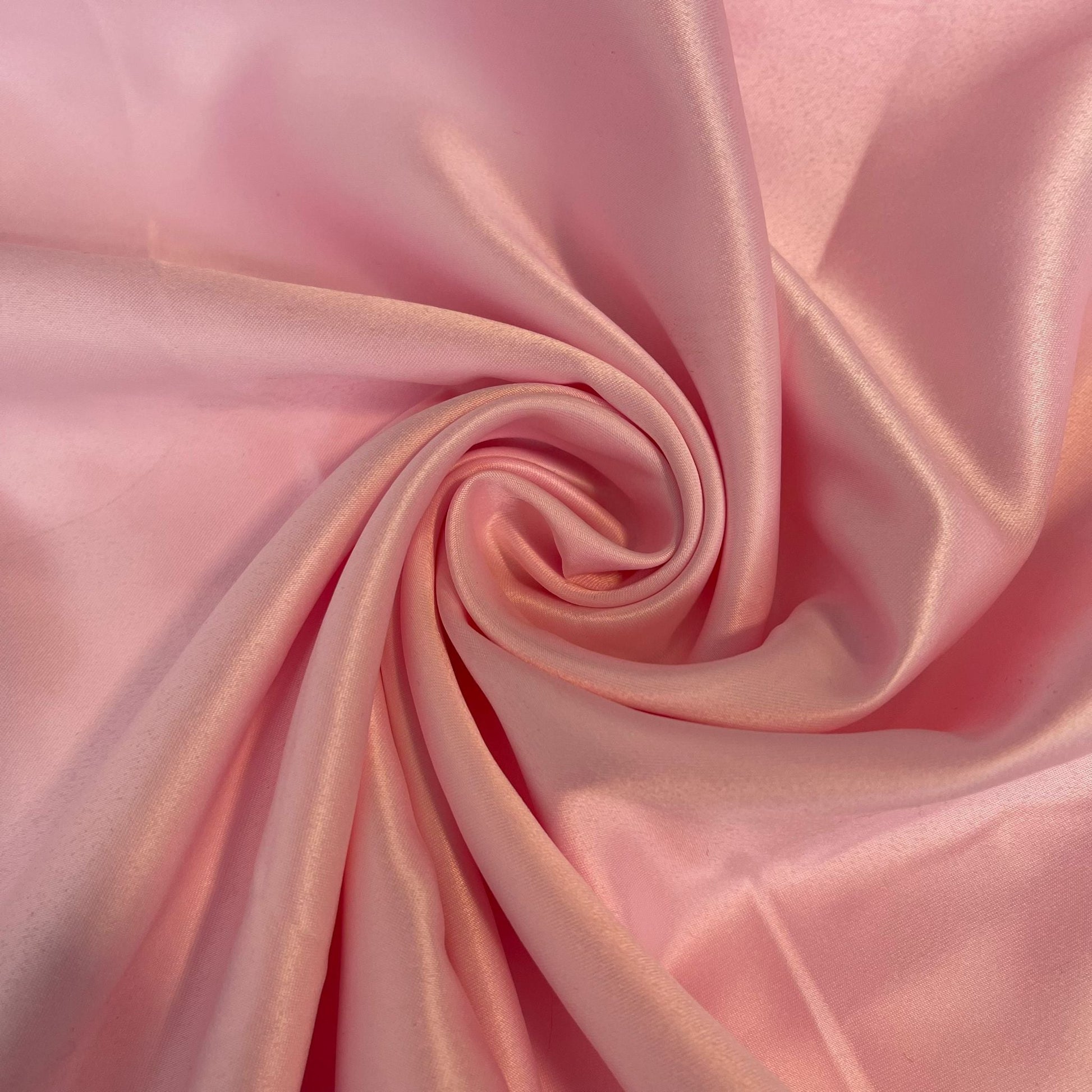 Light Weight Wedding Dull Duchess Satin Fabric Bridal Gown Dress Material 58" Wide By The Meter  Pale Pink