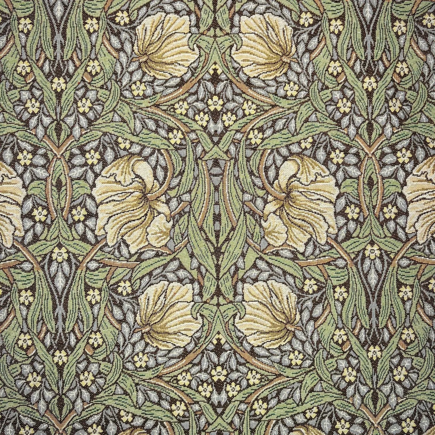 William Morris Tapestry Fabric – Luxury Cotton Rich Side-Matching 55" (140cm) Wide – 15M Roll