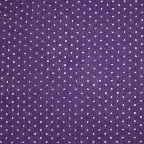 Polka Dot & Pin Spot Polycotton Fabric | 44" (112cm) Wide Spotty Dressmaking & Craft Material – Sold by the Metre