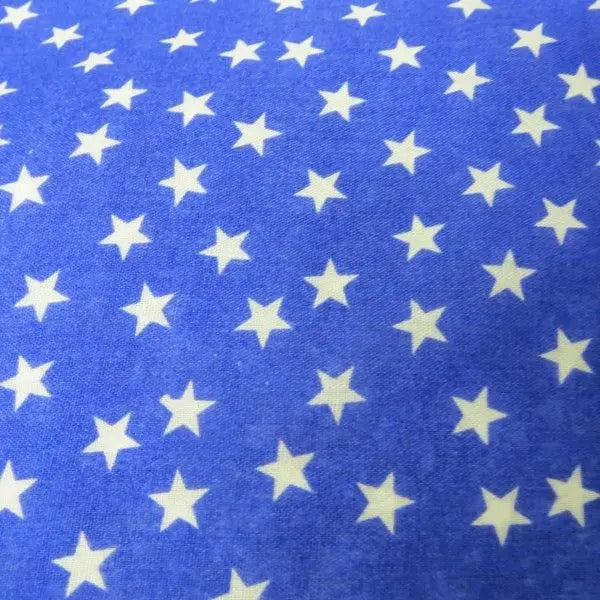 Stars Printed Polycotton Fabric | 44" (112cm) Wide Dressmaking & Craft Material – Sold by the Metre