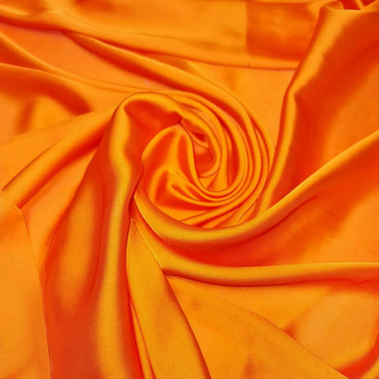 Satin Charmeuse Glossy Silky Polyester Fabric – 44" Wide – Bridal Dress, Craft & Event Material – 23m Bolt/Roll
