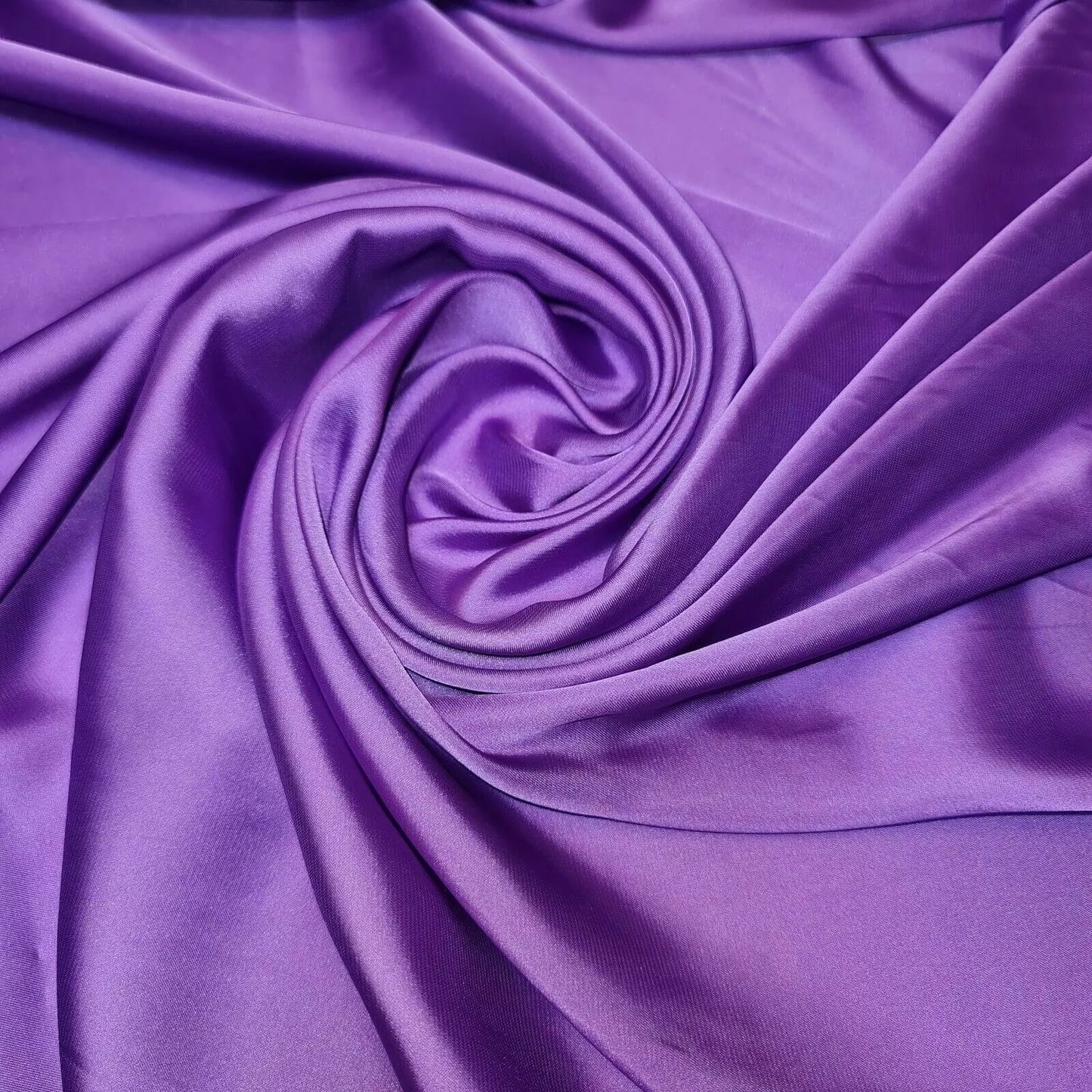 Satin Charmeuse Glossy Silky Polyester Fabric – 44" Wide – Bridal Dress, Craft & Event Material – 23m Bolt/Roll