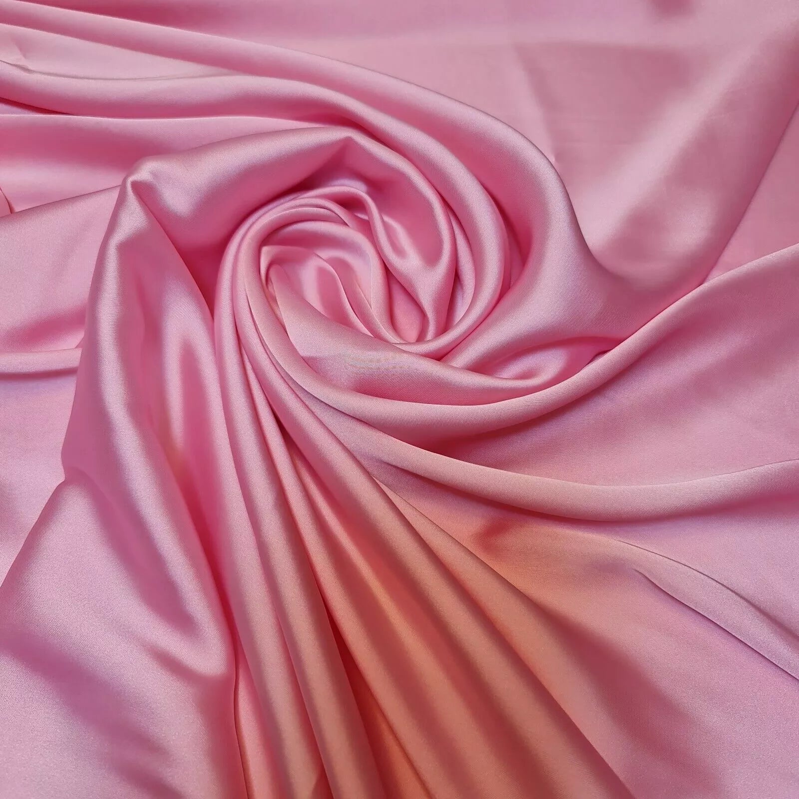 Satin Charmeuse Glossy Silky Polyester Fabric – 44
