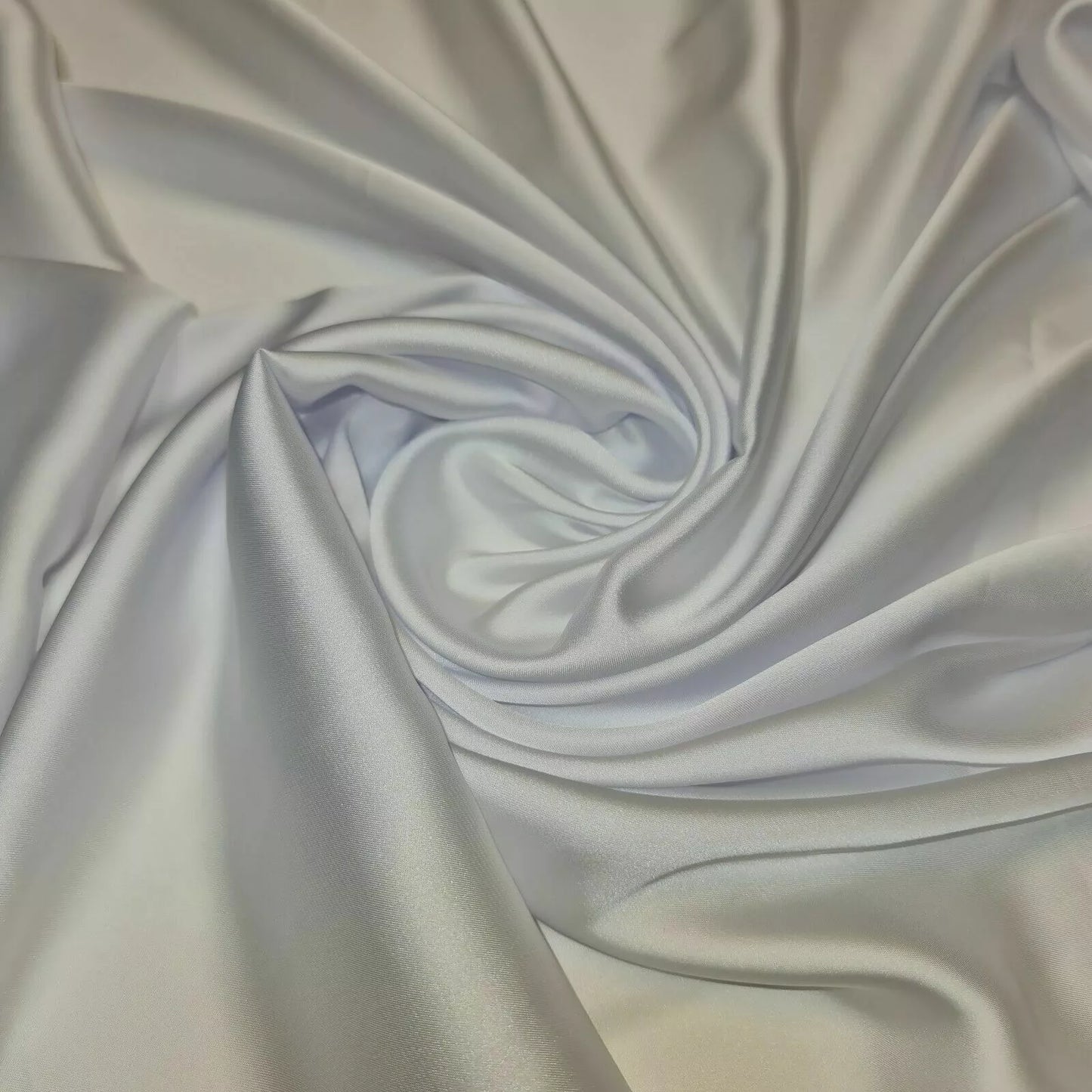 Satin Charmeuse Glossy Silky Polyester Fabric – 44" Wide – Bridal Dress, Craft & Event Material – 23m Bolt/Roll