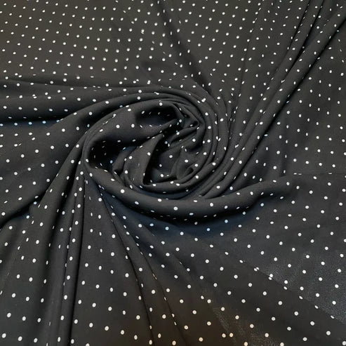Floral, Polka, Animal & Paisley Printed Fabric – 58" Wide Georgette, Chiffon & Crepe Dress Material