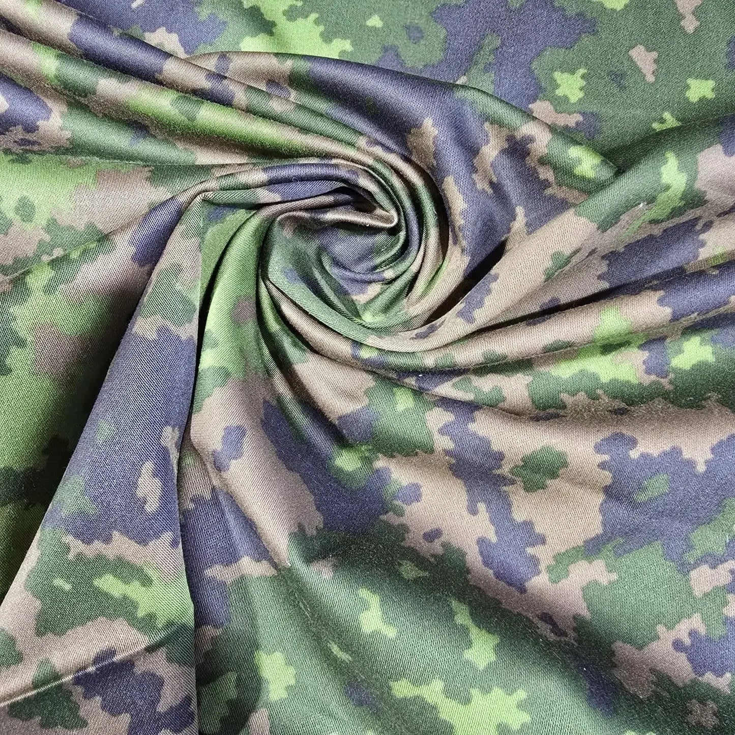 Camo Green Cotton Material Army Camouflage Dress Craft Jacket Fabric 58" Wide By The Meter