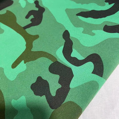 Camo Scuba Material Army Camouflage Stretch Dress Craft Jersey Fabric 58" Wide By The Meter